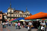 Mercado de la Plaza Mayor, Leon, España